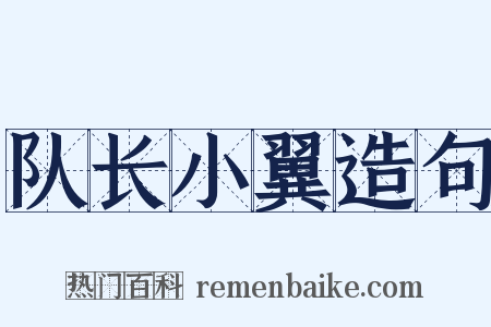 队长小翼造句是什么意思的图片